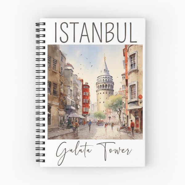 Item preview, A Watercolor Design of the Galata Tower in Istanbul - Turkey designed and sold by Sketch-Shack.