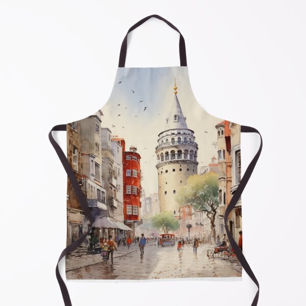 Item preview, A Watercolor Design of the Galata Tower in Istanbul - Turkey designed and sold by Sketch-Shack.