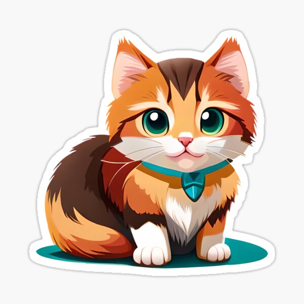 🐱 Cute Tabby Cat PNG  Free Adorable Kitty Sticker Download 💖 -  Wallpapers Clan