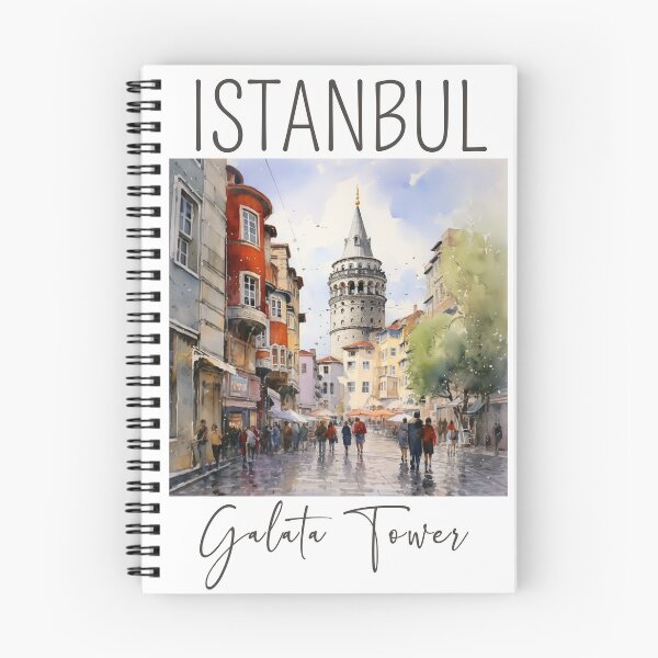 Item preview, A Watercolor Design of the Galata Tower in Istanbul - Turkey designed and sold by Sketch-Shack.
