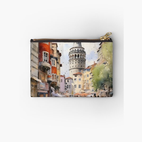 Item preview, A Watercolor Design of the Galata Tower in Istanbul - Turkey designed and sold by Sketch-Shack.