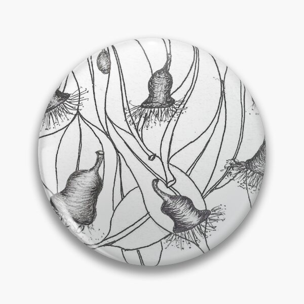Item preview, Gum leaves & Gumnuts monochrome designed and sold by davidfraser.