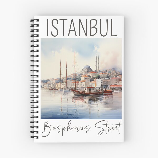 Item preview, A Watercolor Design of the Bosphorus Strait in Istanbul - Turkey designed and sold by Sketch-Shack.