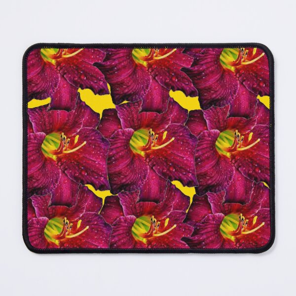 Item preview, PURPLE RED LILY FLOWER PATTERNS GOLD ART designed and sold by sharlesart.