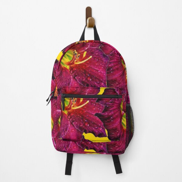 Item preview, PURPLE RED LILY FLOWER PATTERNS GOLD ART designed and sold by sharlesart.