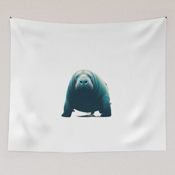 Item preview,  Meet the manatee that lives in the Amazonian rivers. This beautiful animal can be in your wardrobe. designed and sold by Animalissima.