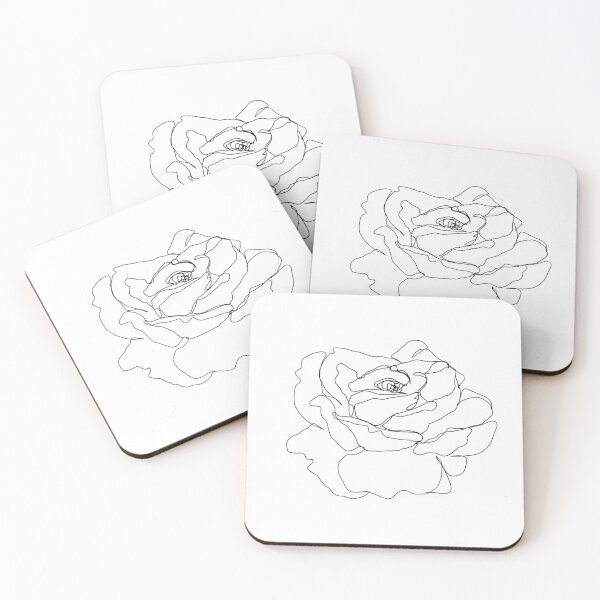Item preview, One Line Rose Drawing designed and sold by DandiestArt22.