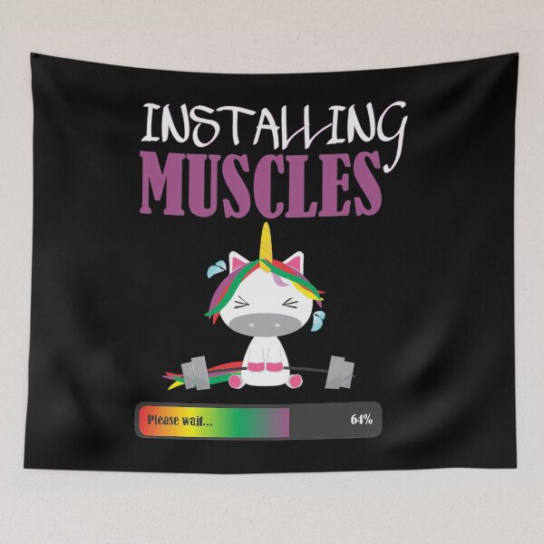 Item preview, Installing Muscles - 	 unicorn gym Relaxed Fit 	 designed and sold by gatqvyqt25.