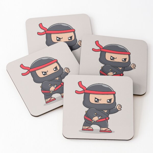 Item preview, Cute Ninja with Double Stick: Cartoon Vector Icon designed and sold by hjian8219.