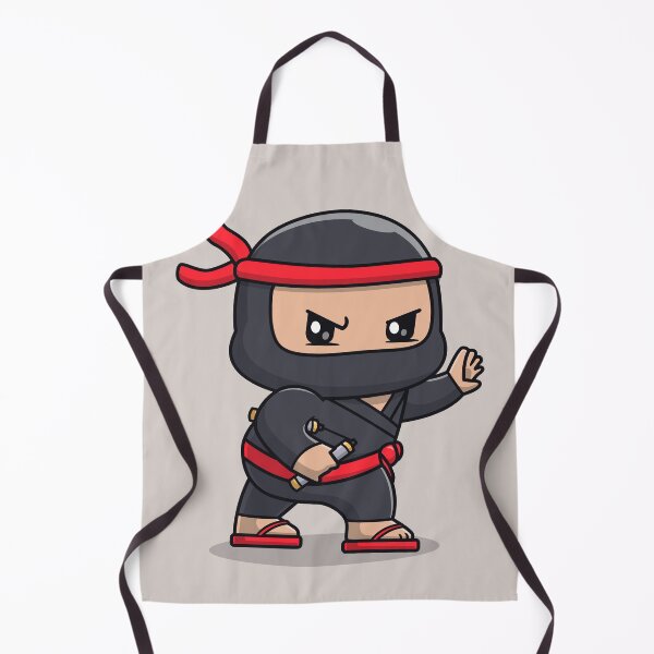 Item preview, Cute Ninja with Double Stick: Cartoon Vector Icon designed and sold by hjian8219.