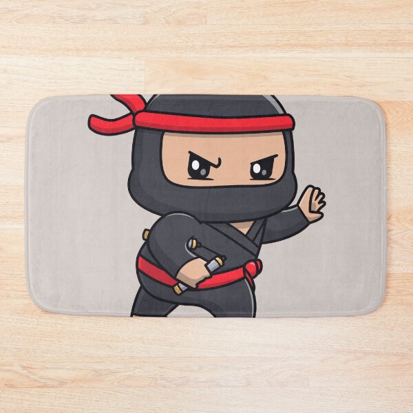Item preview, Cute Ninja with Double Stick: Cartoon Vector Icon designed and sold by hjian8219.