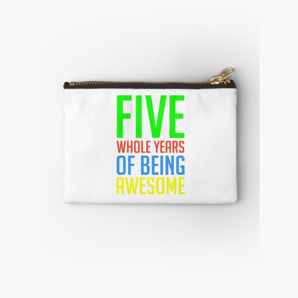 Item preview, Five Whole Years of Being Awesome 5th Birthday Shirt Boy designed and sold by shalexdesigns.