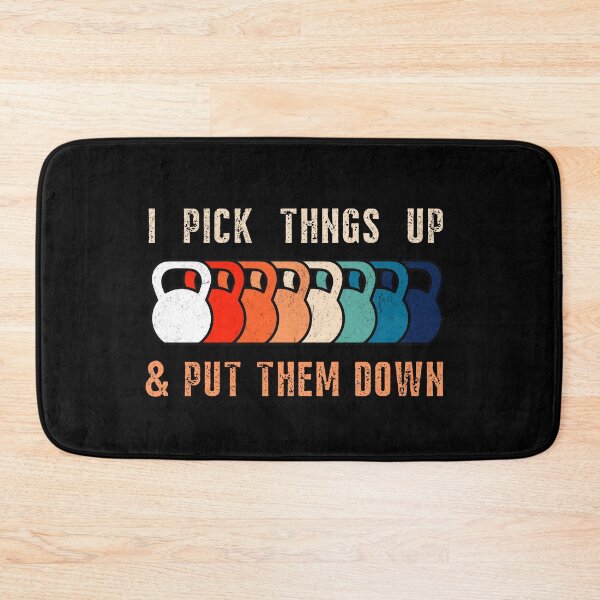 Item preview, I Pick Things Up And Put Them Down - retro gym designed and sold by Hugo Bloke.
