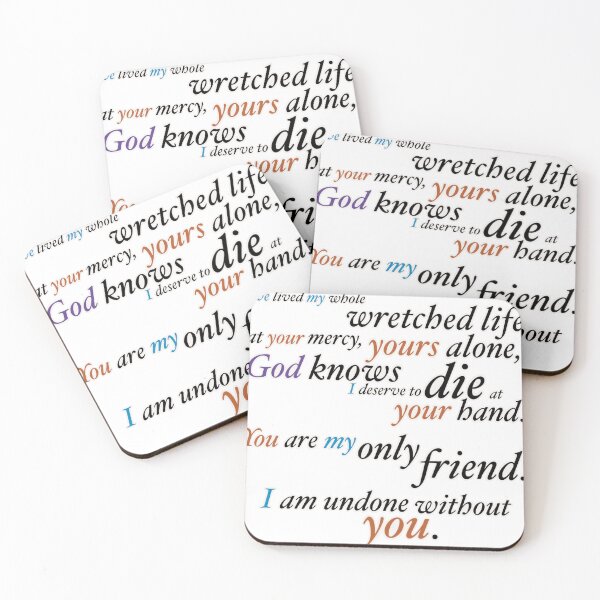 Item preview, I Am Undone Without You- Full Quote designed and sold by Friend of Frogs.