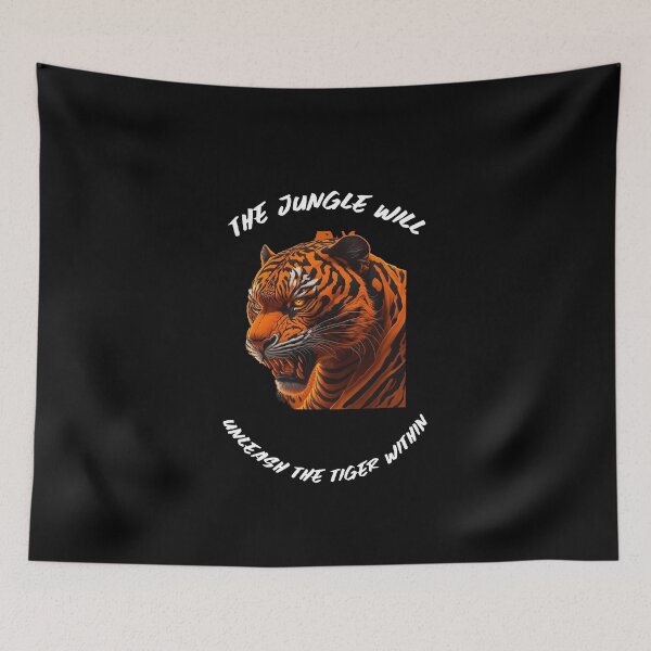 Item preview, The Jungle Will Unleash The Tiger Within, Cincinnati Bengals designed and sold by RiffRaffGraffix.