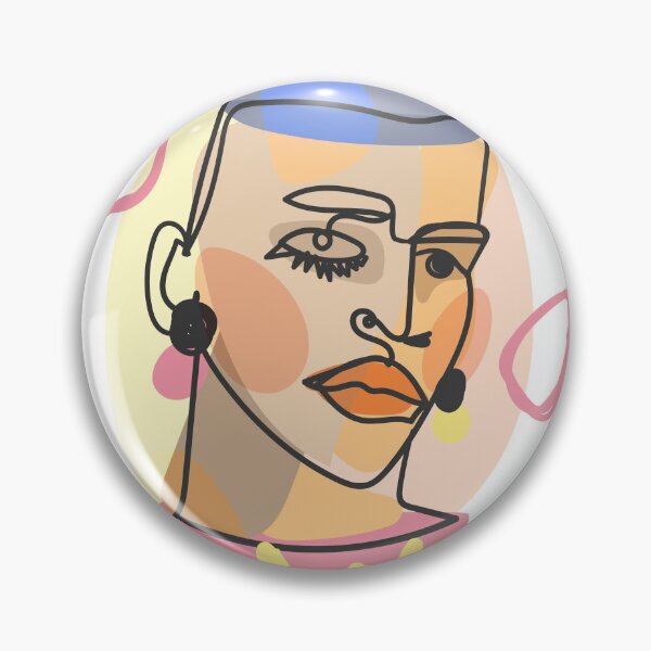 Item preview, Female Portrait in Flat Design Art Style designed and sold by hjian8219.