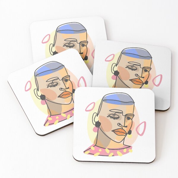 Item preview,  Female Portrait in Flat Design Art Style designed and sold by hjian8219.