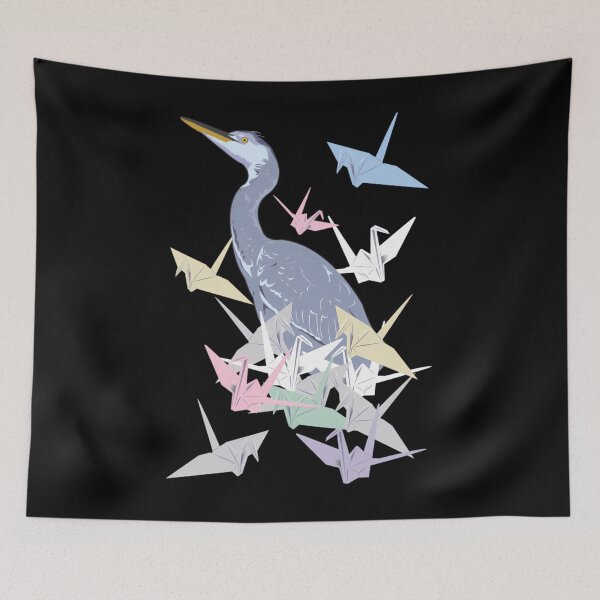 Item preview, Grulla con grullas de papel designed and sold by phxjikjwmk62.