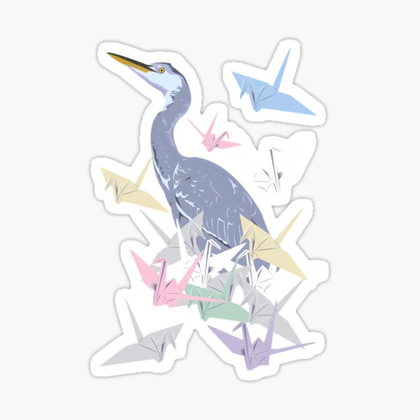 Item preview, Crane with paper cranes  	 designed and sold by phxjikjwmk62.