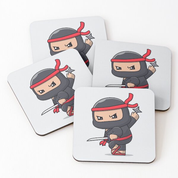 Item preview, Cute Ninja with Shuriken Sword Cartoon Vector Icon designed and sold by hjian8219.