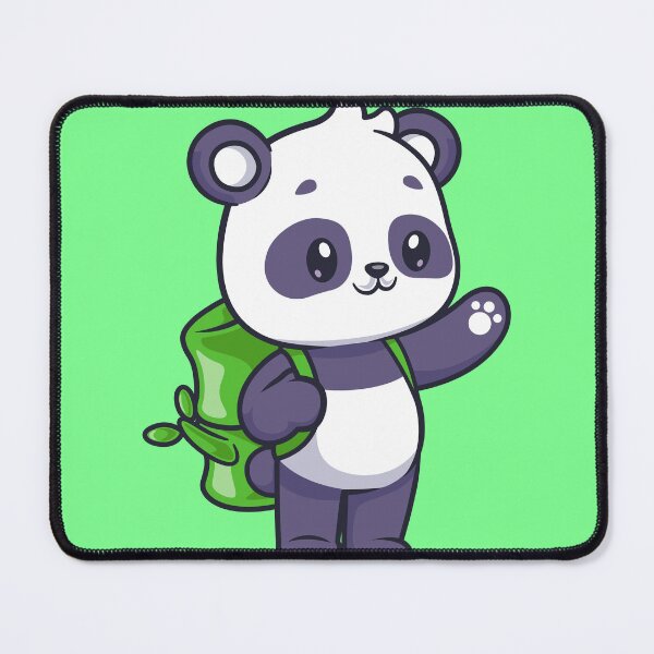Item preview, Cute Panda with Bamboo Bag Cartoon Vector Icon designed and sold by hjian8219.