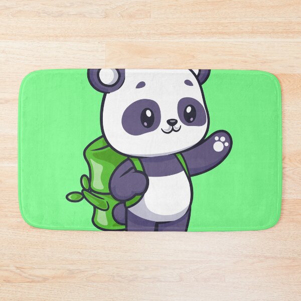 Item preview, Cute Panda with Bamboo Bag Cartoon Vector Icon designed and sold by hjian8219.