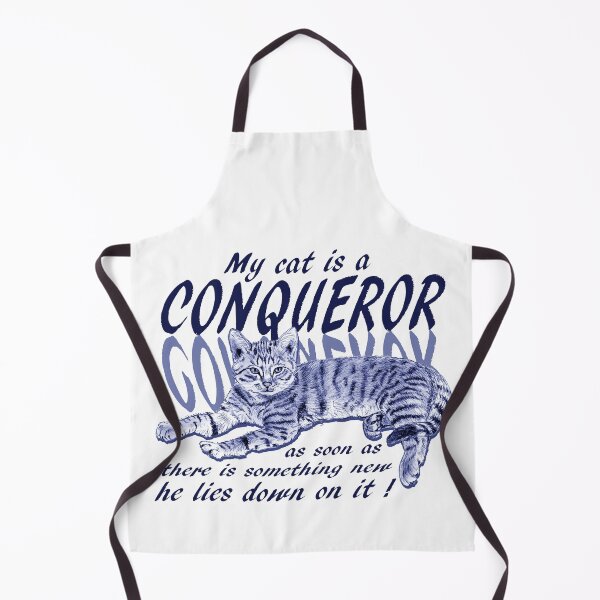 Item preview, Conquering cat - blue colorized version, text in english designed and sold by SylvieG18.