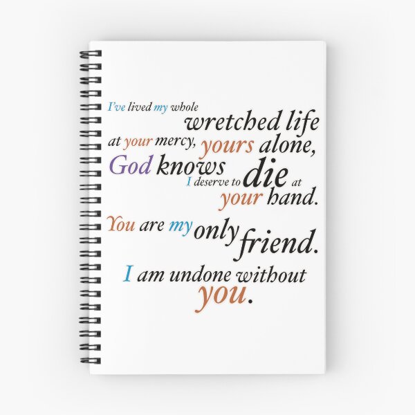 Item preview, I Am Undone Without You- Full Quote designed and sold by Friend of Frogs.