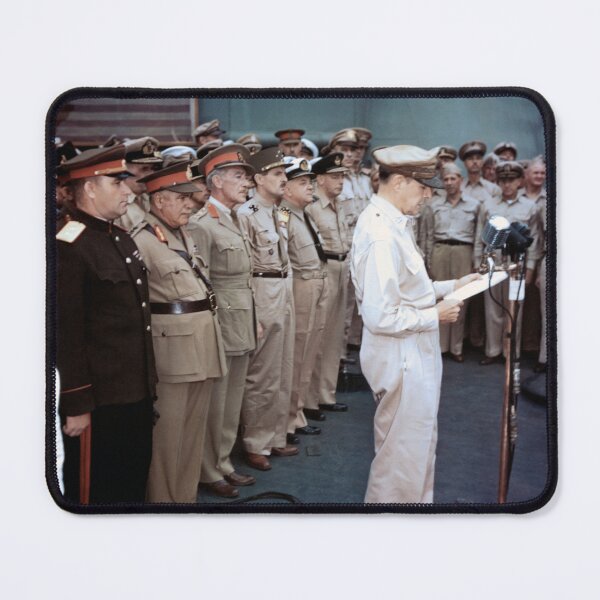 Item preview, MacArthur Speaking At Japan Surrender Ceremony - 1945 designed and sold by warishellstore.