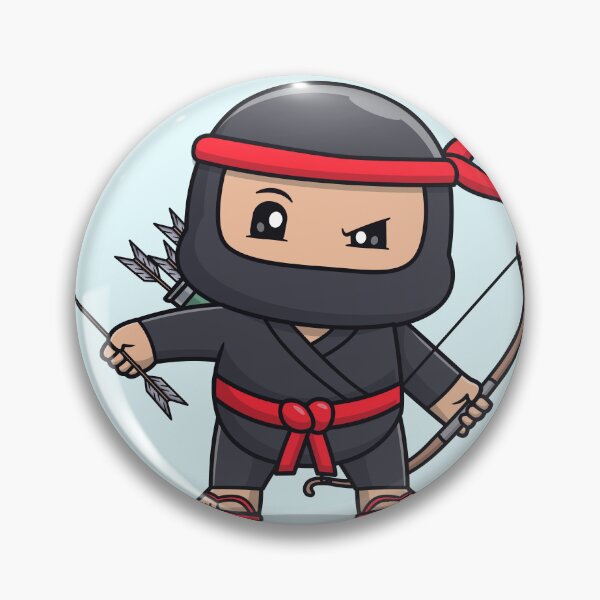 Item preview, Cute Ninja with Archery Cartoon Vector Icon designed and sold by hjian8219.