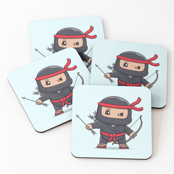 Item preview, Cute Ninja with Archery Cartoon Vector Icon designed and sold by hjian8219.