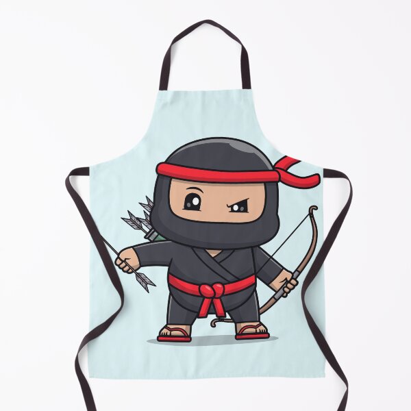 Item preview, Cute Ninja with Archery Cartoon Vector Icon designed and sold by hjian8219.