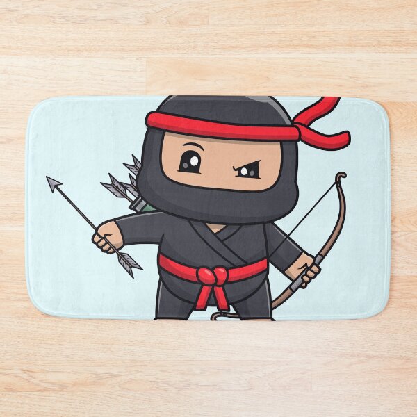 Item preview, Cute Ninja with Archery Cartoon Vector Icon designed and sold by hjian8219.