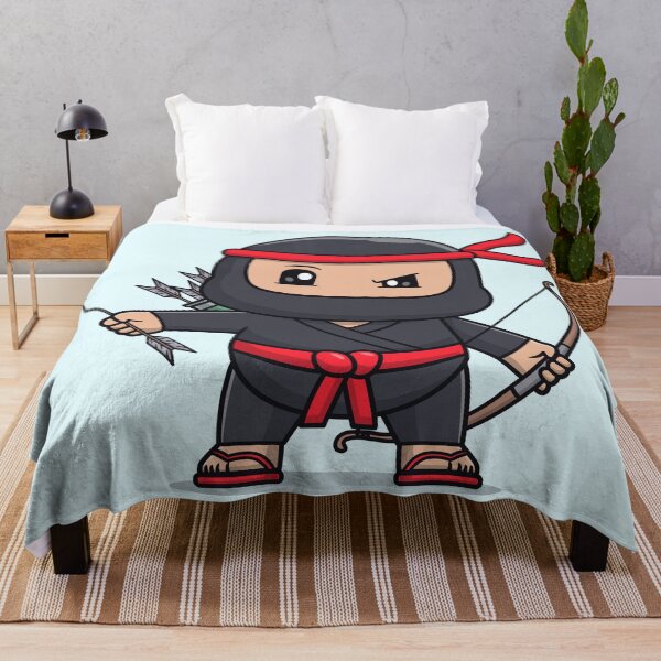 Item preview, Cute Ninja with Archery Cartoon Vector Icon designed and sold by hjian8219.
