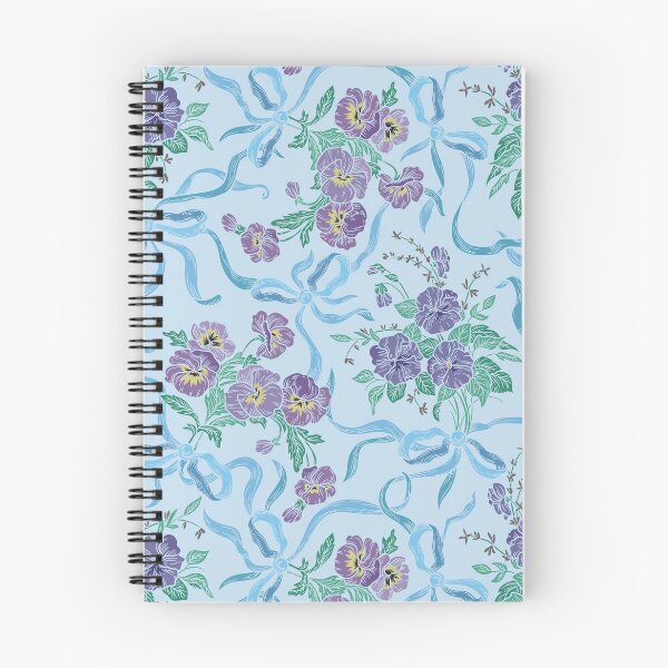 Item preview, Violet with sweet peas flowers on sky-blue background designed and sold by Pinata.