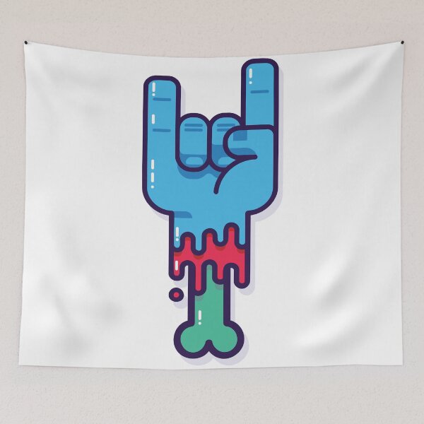 Item preview, Zombie hand with two raised fingers designed and sold by The-Artbox.