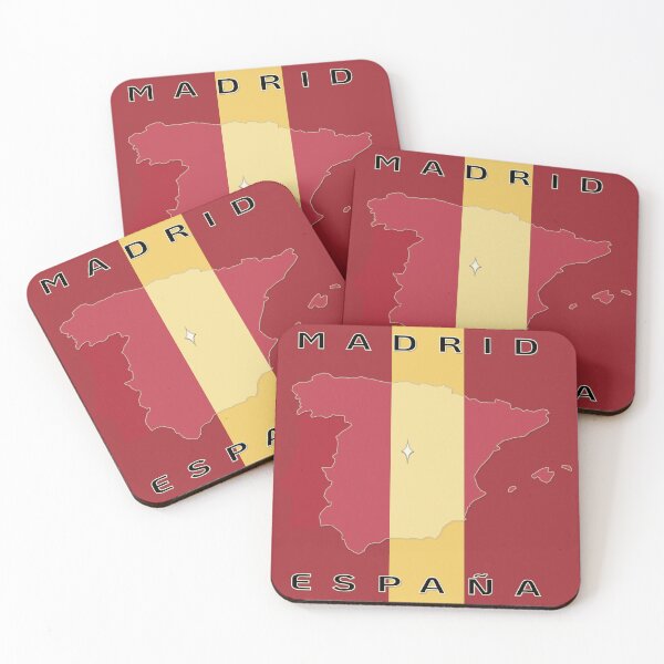 Item preview, Madrid, España (Spain) Country Map on Spanish Flag designed and sold by we-rove.