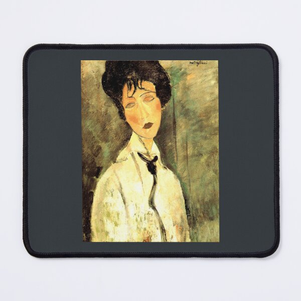 Item preview, Amedeo Modigliani---Woman-With-Black-Cravat--Funny-T-Shirt designed and sold by EdwardFink68.