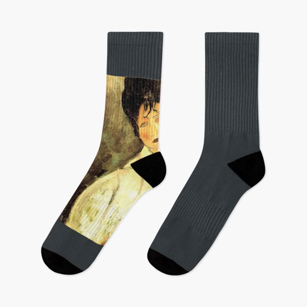 Item preview, Amedeo Modigliani---Woman-With-Black-Cravat--Funny-T-Shirt designed and sold by EdwardFink68.