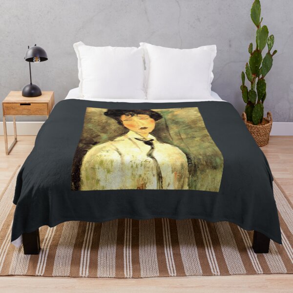 Item preview, Amedeo Modigliani---Woman-With-Black-Cravat--Funny-T-Shirt designed and sold by EdwardFink68.