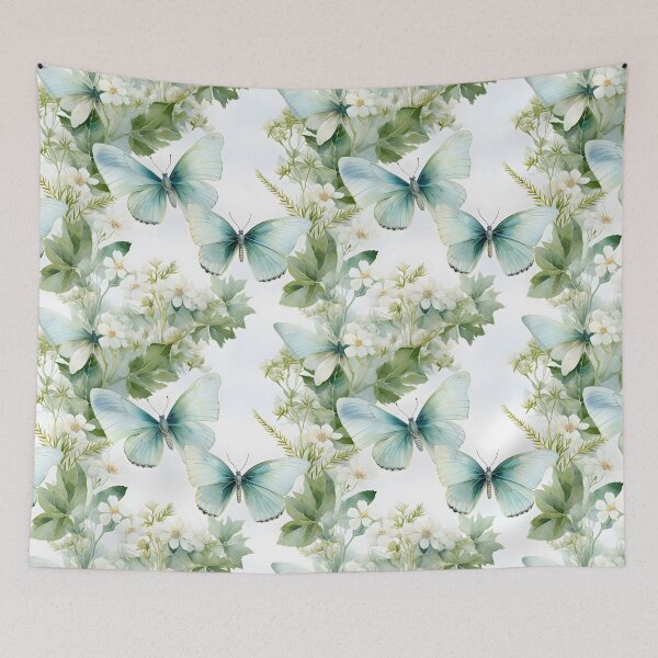 Item preview, Butterflies Watercolor 2 - Cabbage designed and sold by DigitalPatternx.
