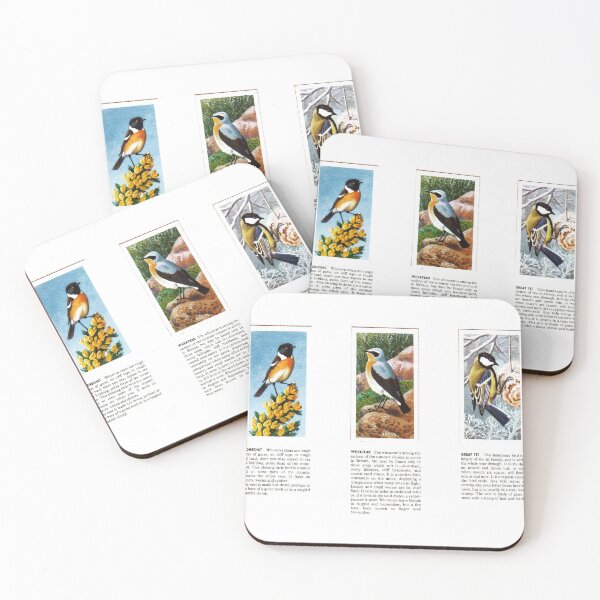 Item preview, Bird Portraits: Stonechat, Wheatear, Great Tit designed and sold by iamKAL.