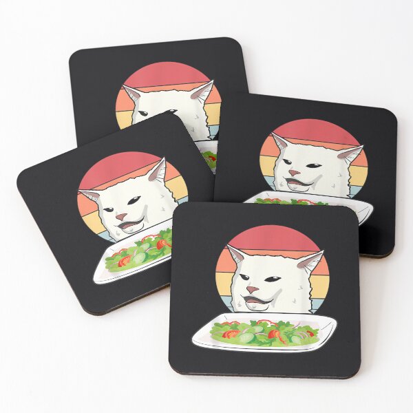 Item preview, Angry 	 yelling at confused cat at dinner table meme  	 designed and sold by zwtjbegnn72.