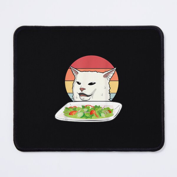 Item preview, Angry yelling at confused cat at dinner table meme designed and sold by zwtjbegnn72.