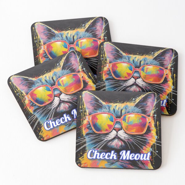 Item preview, Cool Cat check Meout modern fashion designed and sold by abundancevibes.