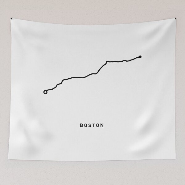 Item preview, Boston Marathon Course Map designed and sold by Kyle O'Briant.