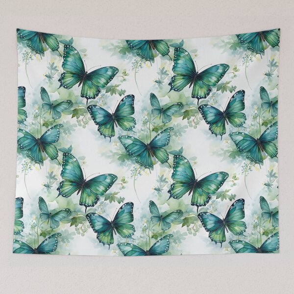 Item preview, Butterflies Watercolor 4 - Malachite designed and sold by DigitalPatternx.