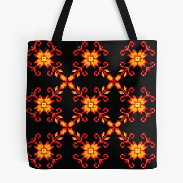 Item preview, Vyshyvanka - Fire Flowers designed and sold by gracefullizard.