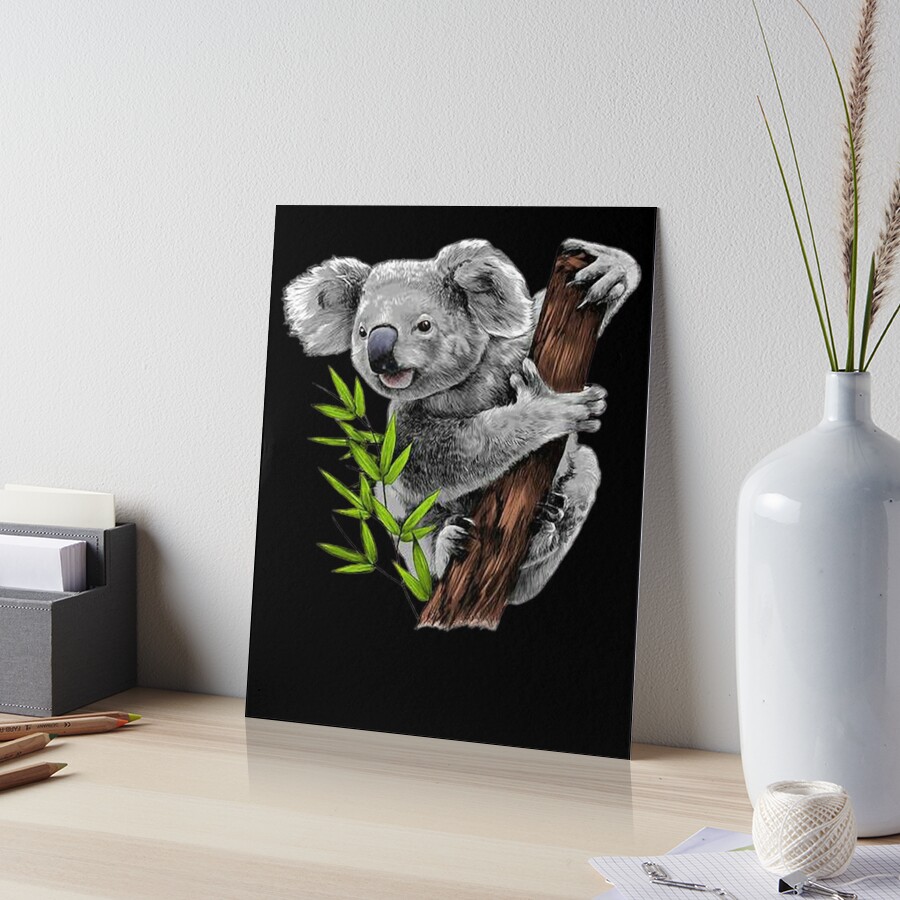 Impression rigide for Sale avec l'œuvre « Fête d'anniversaire Koala » de  l'artiste SaradaBoru