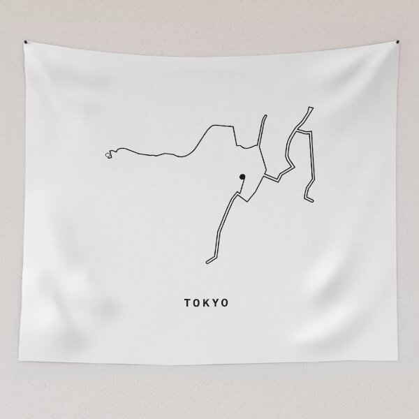 Item preview, Tokyo Marathon Course Map designed and sold by Kyle O'Briant.
